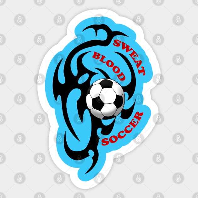 Blood sweat soccer Sticker by AmandaRain